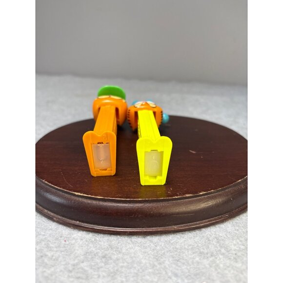 Vintage Garfield PEZ Dispensers Lot of 2 Orange & Yellow 1970s/1980s Green & Blu - Picture 5 of 7